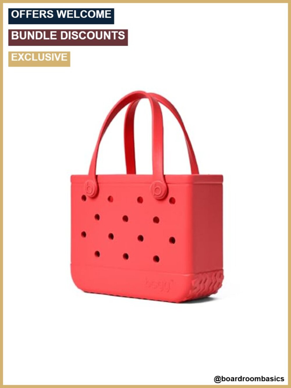 Small Travel Tote - Lightweight Water Resistant EVA Customizable Beach Bag